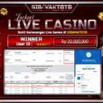 Bukti kemenangan Live Casino
