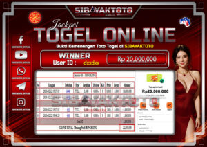 SIBAYAKTOTO BUKTI KEMENANGAN TOTO TOGEL 4D ONLINE TEPERCAYA