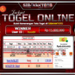 SIBAYAKTOTO BUKTI KEMENANGAN TOTO TOGEL 4D ONLINE TEPERCAYA