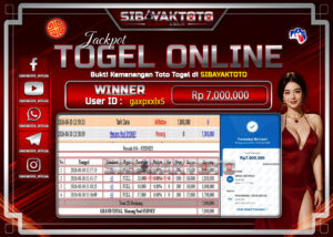SIBAYAKTOTO BUKTI KEMENANGAN TOTO TOGEL 4D ONLINE TEPERCAYA