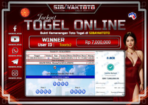 SIBAYAKTOTO WIN TOGEL ONLINE KUALATRENG POOL Rp.7,000,000, - LUNAS