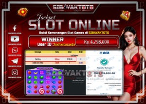 SIBAYAKTOTO WIN SLOT Sweet Bonanza 2500 Rp.4,798,000, - LUNAS