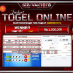 SIBAYAKTOTO WIN TOGEL ONLINE NCAROLINADAY POOLS Rp.2,000,000, - LUNAS