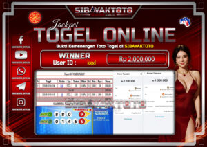 SIBAYAKTOTO WIN TOGEL ONLINE NCAROLINADAY POOLS Rp.2,000,000, - LUNAS