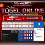 SIBAYAKTOTO WIN TOGEL ONLINE SYDNEY LOTTO Rp.2,300,000, - LUNAS
